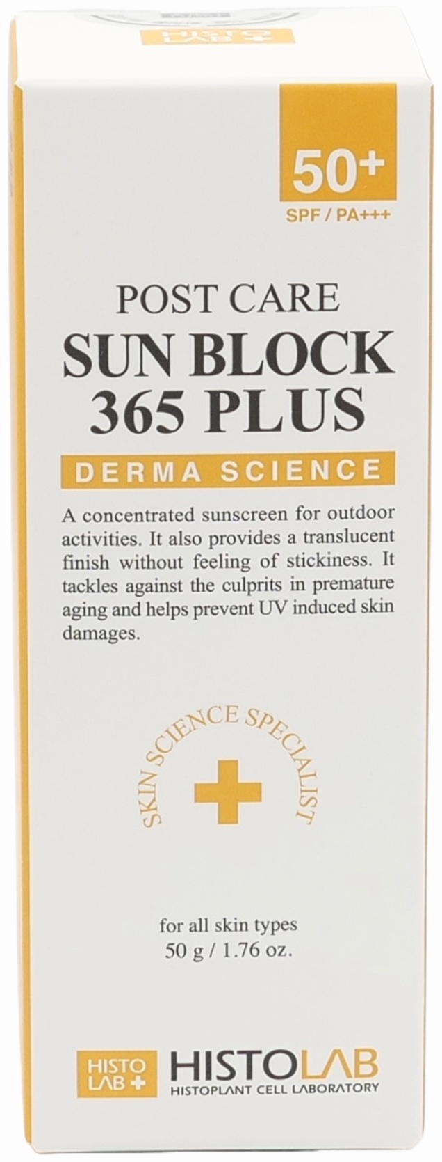 HISTOLAB Крем Post Сare Sun Block 365 Plus SPF50 50 мл Derma Science - купить в Казахстане